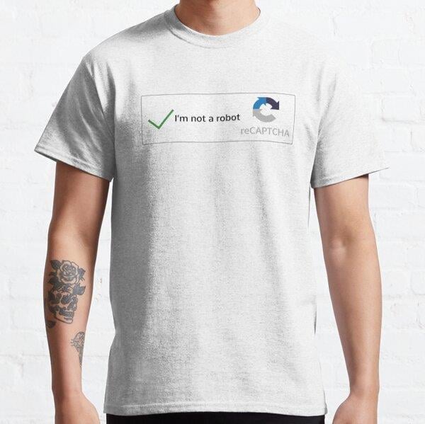 Im not a robot Tasarım Baskılı T-Shirt (bol kalıp tişört)