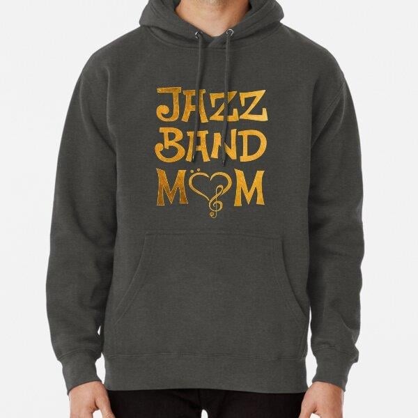 Jazz Band Mom Tasarım Baskılı Kapşonlu Sweatshirt
