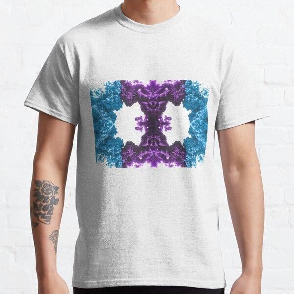 kaleidoscope patterns from ink Tasarım Baskılı Tişört (bol kalıp t-shirt)