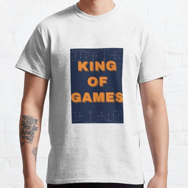 KING OF GAMES Tasarım Baskılı Unisex Tişört (Bol kalıp t-shirt)