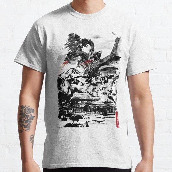 King of the Monsters Tasarım Baskılı Tişört (Bol kalıp t-shirt)
