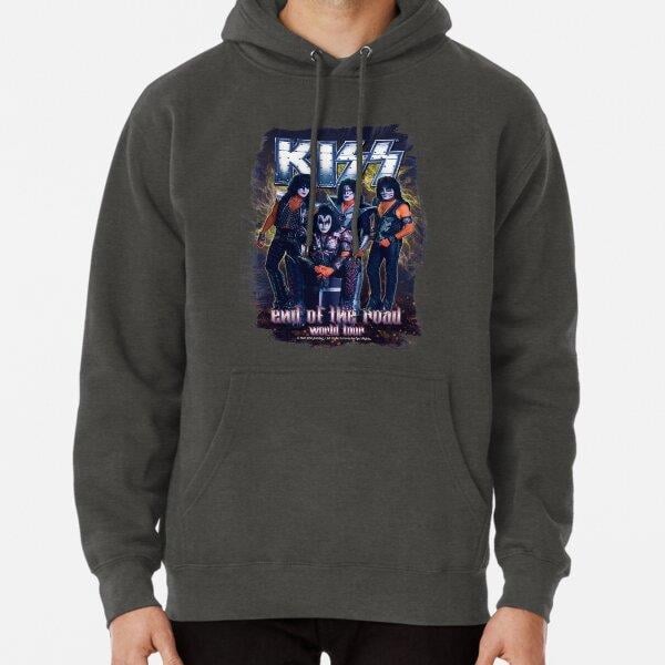 KISS Band-End of the Road World Tour Tasarım Baskılı Kapşonlu Sweatshirt