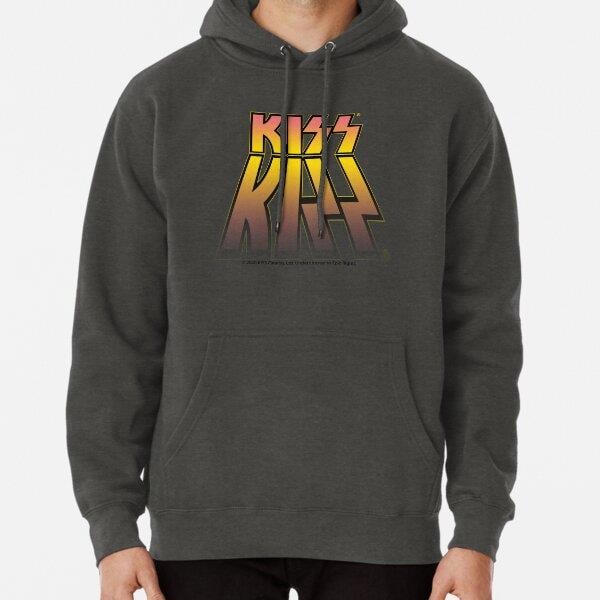 Kiss Rock Band Nice Design Logo Band Tasarım Baskılı Kapşonlu Sweatshirt