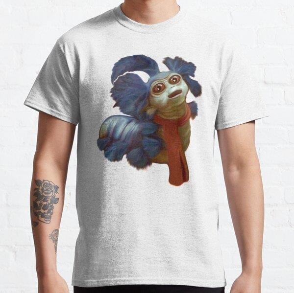 Labyrinth Worm Ello Tasarım Baskılı Tişört (Bol kalıp t-shirt)