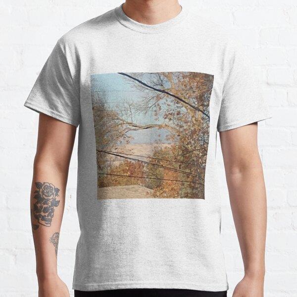 Landscape with Fall Colors Tasarım Baskılı Tişört (Rahat kalıp t-shirt)