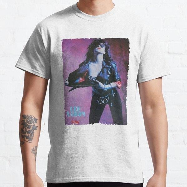 Lee Aaron Tasarım Baskılı Tişört (Bol kalıp t-shirt)