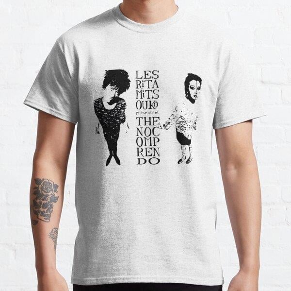 Les Rita Tasarım Baskılı Tişört (Bol kalıp t-shirt)