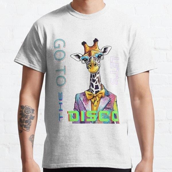 LETS GO TO THE DISCO Tasarım Baskılı Tişört (Bol kalıp t-shirt)