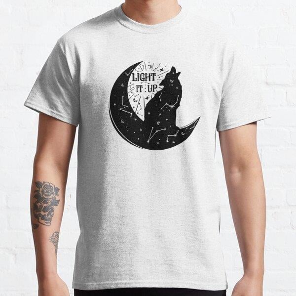Light It Up - Crescent City Tasarım Baskılı T-Shirt (bol kalıp tişört)