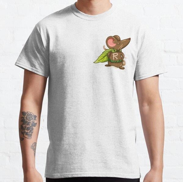Little Superhero Mouse Tasarım Baskılı Tişört (bol kalıp t-shirt)