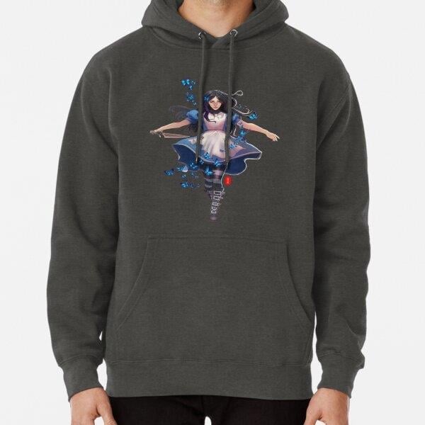 Madness Wonderland Tasarım Baskılı Kapşonlu Sweatshirt