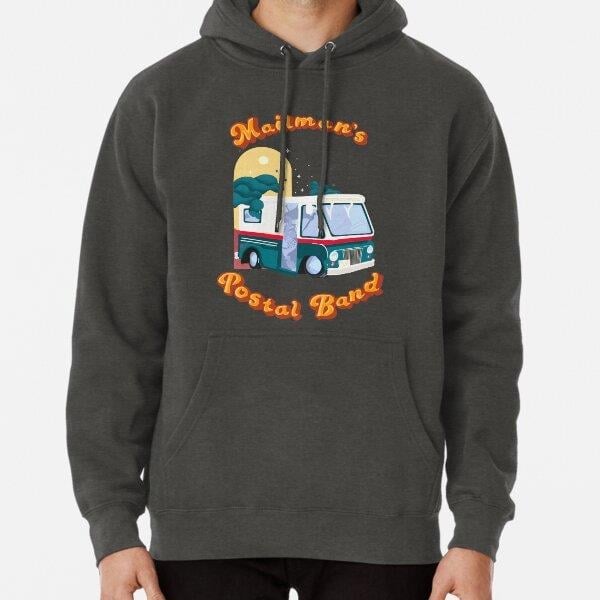 Mailmans Postal Band Tasarım Baskılı Kapşonlu Sweatshirt