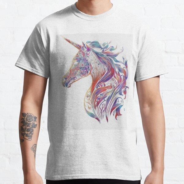 Majestic Unicorn, A Fantasy Art Masterpiece Tasarım Baskılı Tişört (Bol kesim t-shirt)