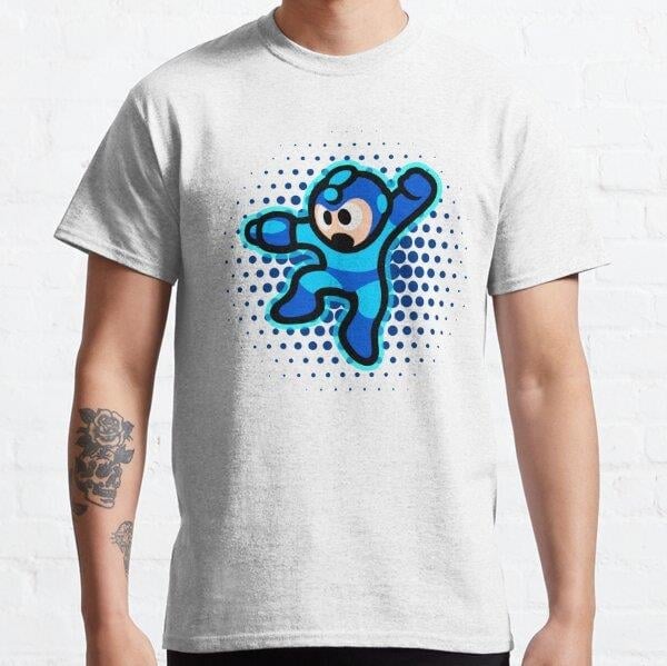 Megaman Tasarım Baskılı T-Shirt (bol kalıp tişört)