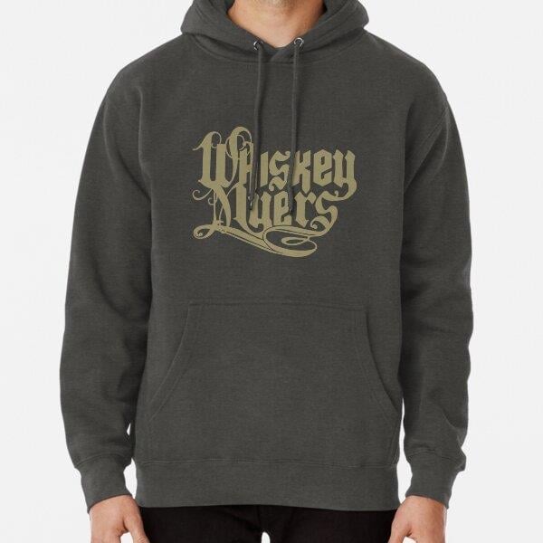 Mens Whiskey Myers Logo Tasarım Baskılı Kapşonlu Sweatshirt