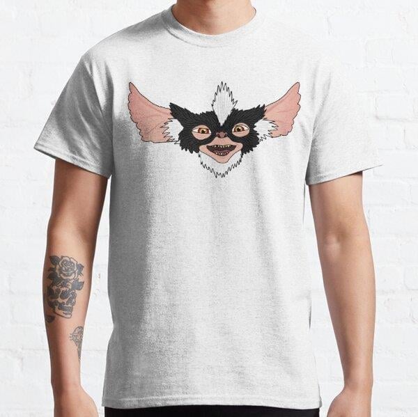 Mohawk Gremlin Tasarım Baskılı Tişört (Bol kalıp t-shirt)