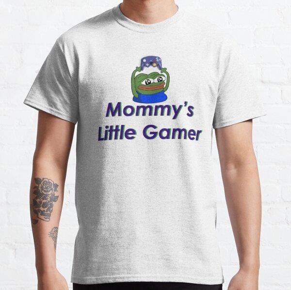 Mommys Little Gamer Tasarım Baskılı Unisex Tişört (Bol kalıp t-shirt)