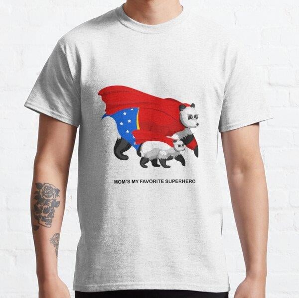Moms My Superhero Tasarım Baskılı Tişört (bol kalıp t-shirt)