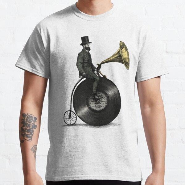 Music Man (green colour option) Tasarım Baskılı Tişört (Bol kalıp t-shirt)