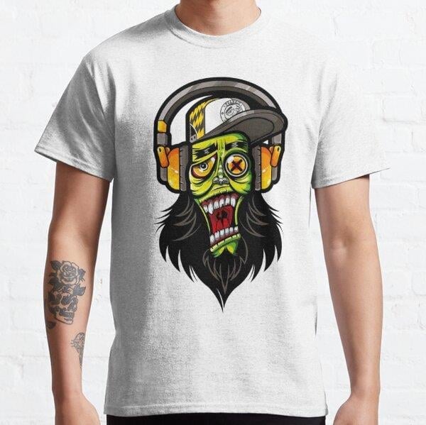 MUSIC OF LIFE Tasarım Baskılı T-Shirt (Bol kalıp tişört)