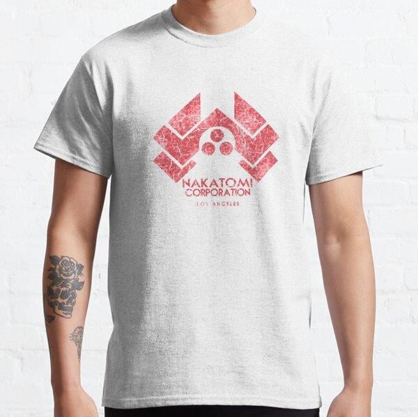 Nakatomi Corporation (Die Hard) Tasarım Baskılı T-Shirt (bol kalıp tişört)