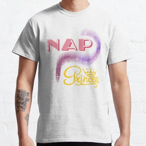 Nap Princess Tasarım Baskılı Tişört (Bol kesim t-shirt)