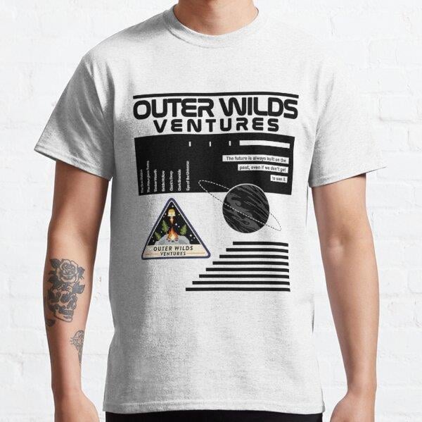 NASA-Inspired Outer Wilds Ventures Tasarım Baskılı Unisex Tişört (Bol kalıp t-shirt)