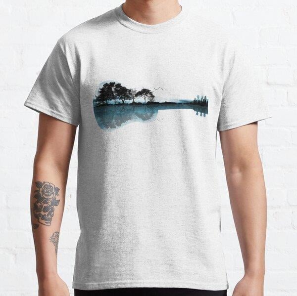 Nature Guitar Tasarım Baskılı Tişört (Bol kalıp t-shirt)