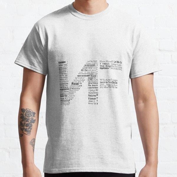 NF Logo Songs Tasarım Baskılı Tişört (Bol kalıp t-shirt)