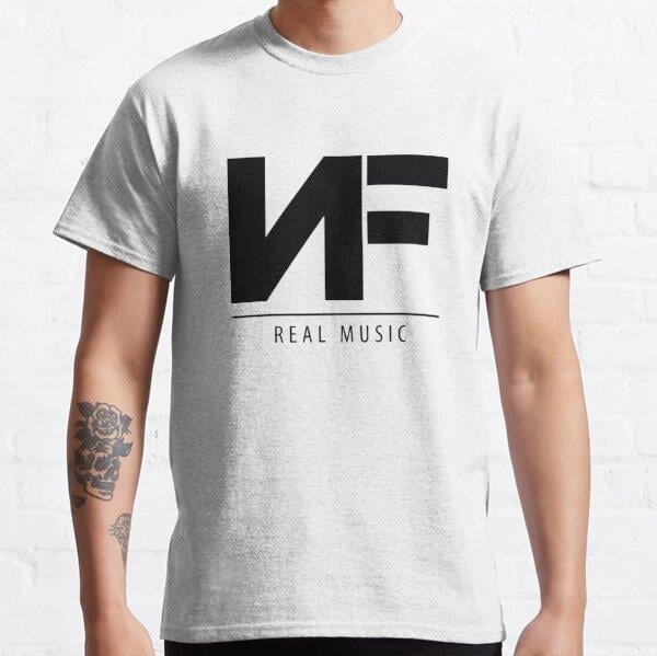 NF real music Tasarım Baskılı Tişört (Bol kalıp t-shirt)