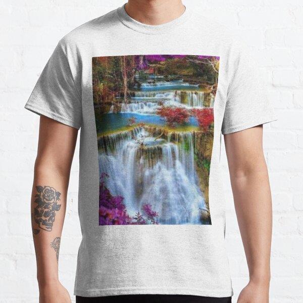 Nice water fall. Tasarım Baskılı Tişört (Rahat kalıp t-shirt)