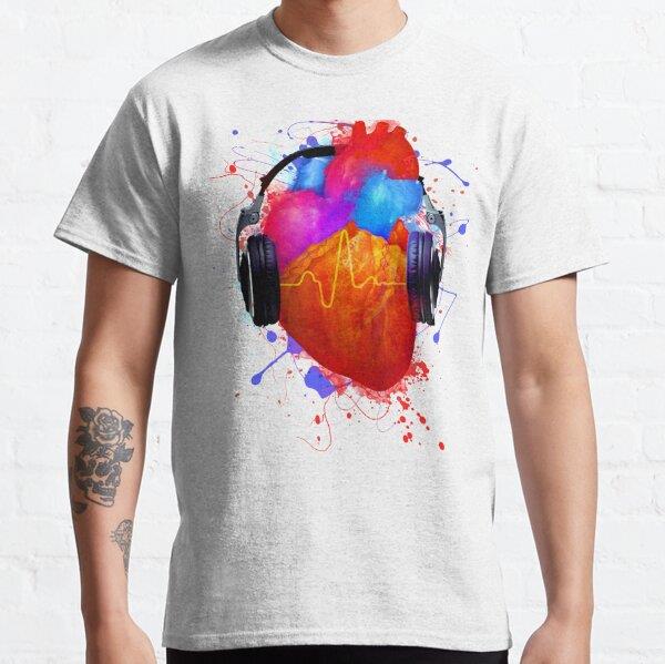 No Music - No Life Tasarım Baskılı T-Shirt (bol kalıp tişört)