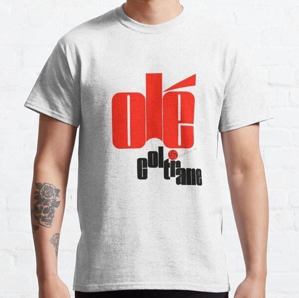 Ole Coltrane Tasarım Baskılı Tişört (Bol kalıp t-shirt)