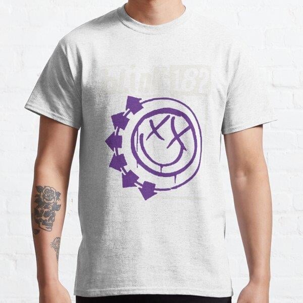 One More Time 182-Rock Tasarım Baskılı Tişört (Bol kalıp t-shirt)