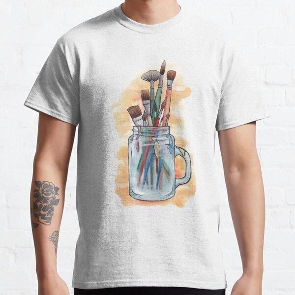 Paint Brushes  Tasarım Baskılı Tişört (Bol kesim t-shirt)