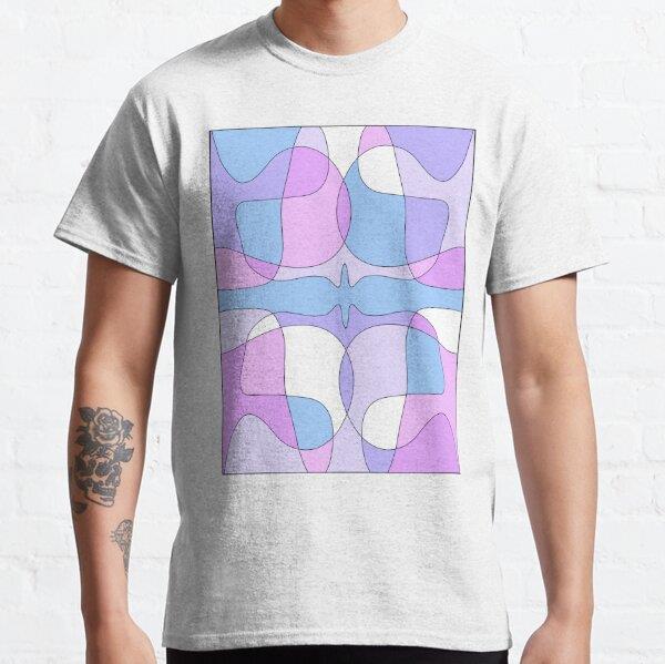 patterns with pink and purple tones Tasarım Baskılı Tişört (bol kalıp t-shirt)