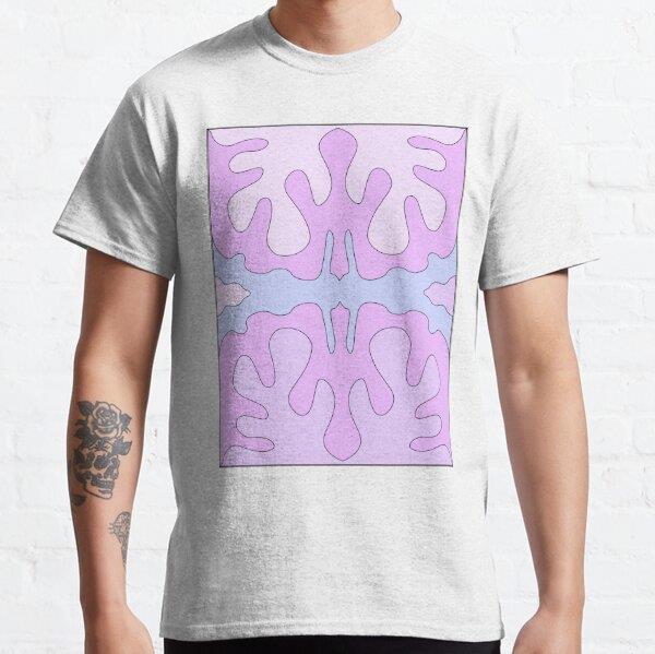 patterns with pink and purple tones Tasarım Baskılı Tişört (bol kalıp t-shirt)