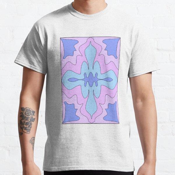 patterns with pink and purple tones Tasarım Baskılı Tişört (bol kalıp t-shirt)