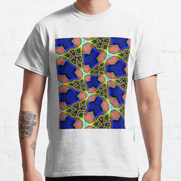 Peacock Feather Patterns Tasarım Baskılı Tişört (bol kalıp t-shirt)