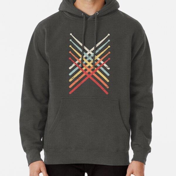 Percussion Marching Band Drum Sticks Tasarım Baskılı Kapşonlu Sweatshirt