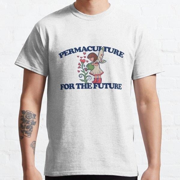 Permaculture for the future Tasarım Baskılı Tişört (Bol kesim t-shirt)