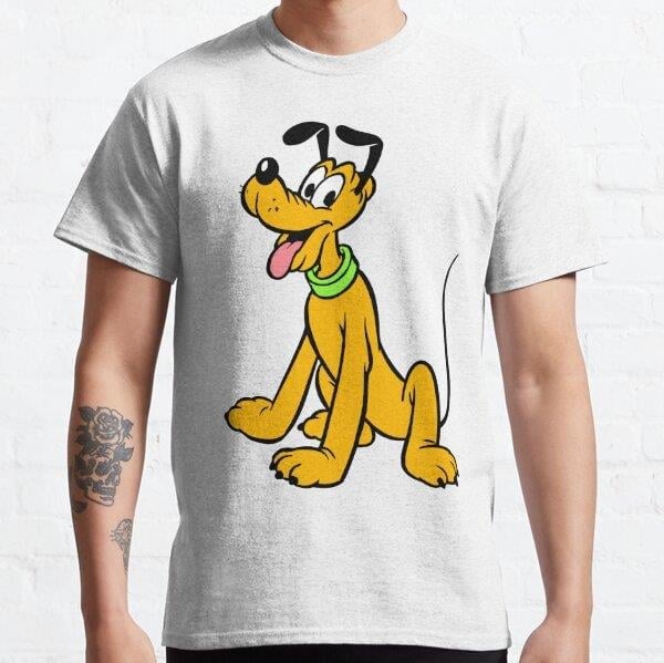 Pluto Tasarım Baskılı Tişört (Rahat Kalıp T-shirt)