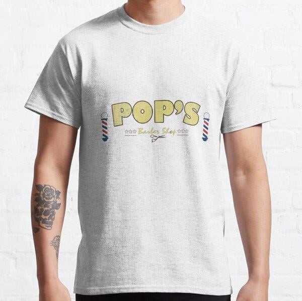 pops Tasarım Baskılı Tişört (bol kalıp t-shirt)