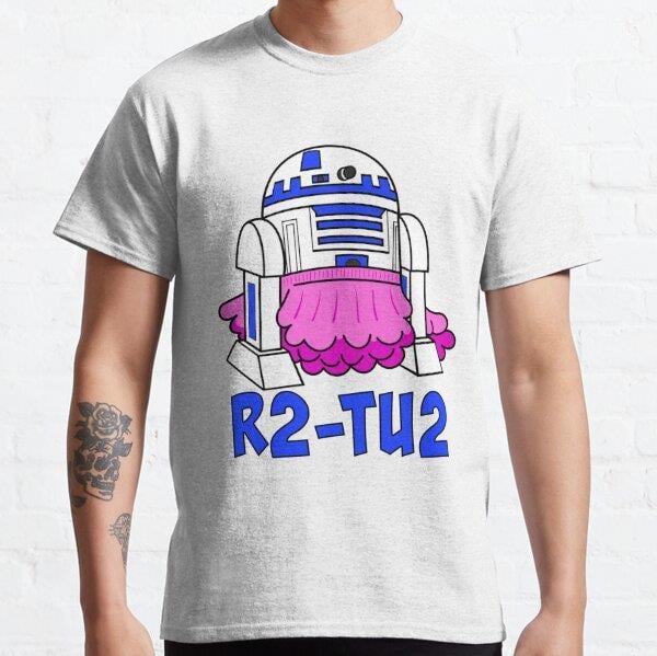 R2TU2 Tasarım Baskılı Tişört (Bol kalıp t-shirt)