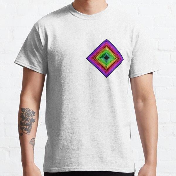 Rainbow Vortex Tasarım Baskılı T-Shirt (Bol kalıp tişört)