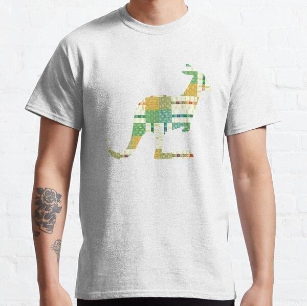 Retro Japanese Textile Pattern Tasarım Baskılı Tişört (bol kalıp t-shirt)
