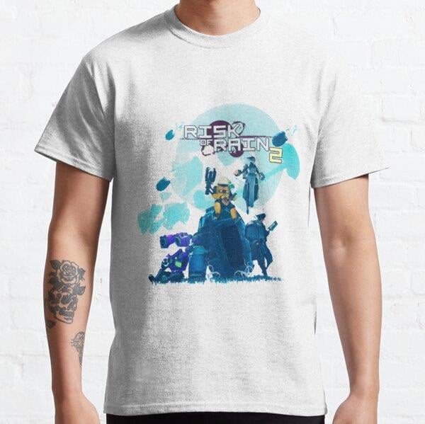 Risk Of Rain 2 Tasarım Baskılı Unisex Tişört (Bol kalıp t-shirt)
