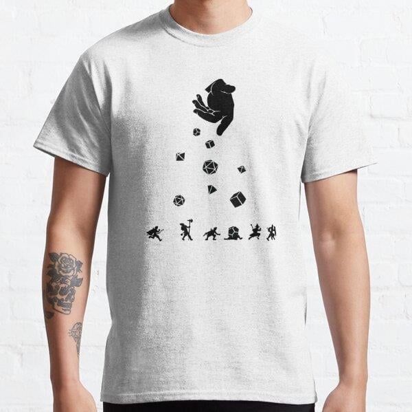 Rocks Fall, Everyone Dice Tasarım Baskılı Tişört (Rahat kalıp t-shirt)