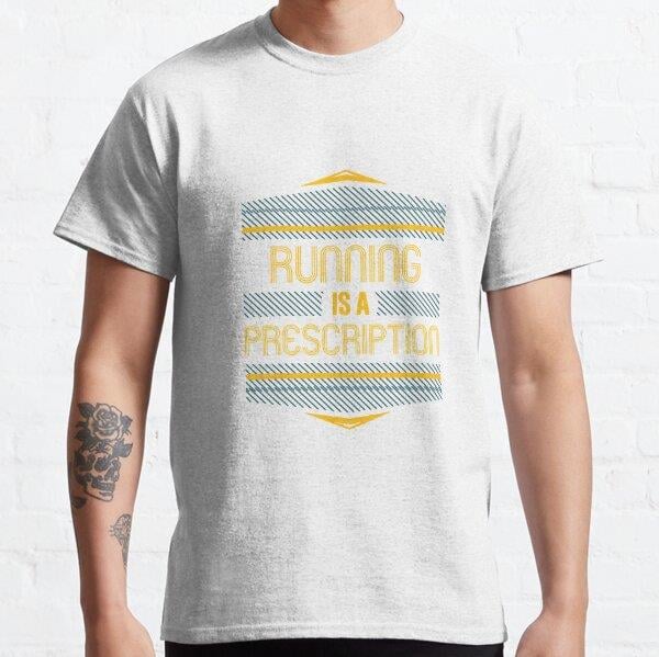 Running is a Prescription Hobbies Enthusiast Tasarım Baskılı Tişört (Bol kesim t-shirt)