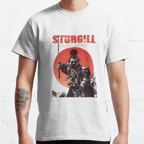 Samurai Of Sturgill Sound + Fury Tasarım Baskılı Tişört (Bol kalıp t-shirt)